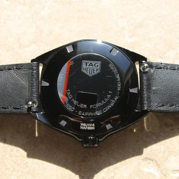 New Tag Heuer WBJ1314.FC8230 Formula 1 Midsize Womens Black Watch Leather Gold - Picture 5 of 13